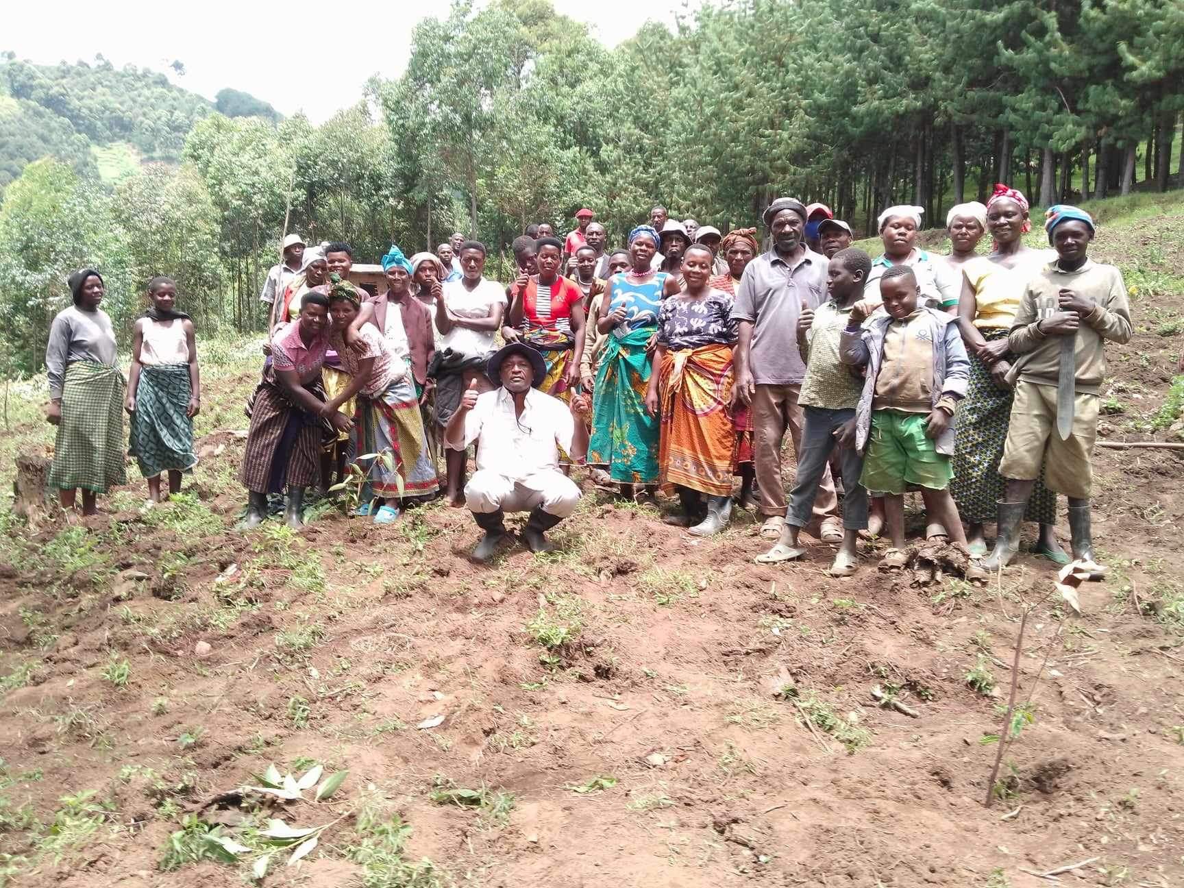 After a Tree Planting Exercise, Twende Community Project, Ikamiro Village